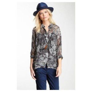 Da-Nang Oversized Silk Floral Blouse